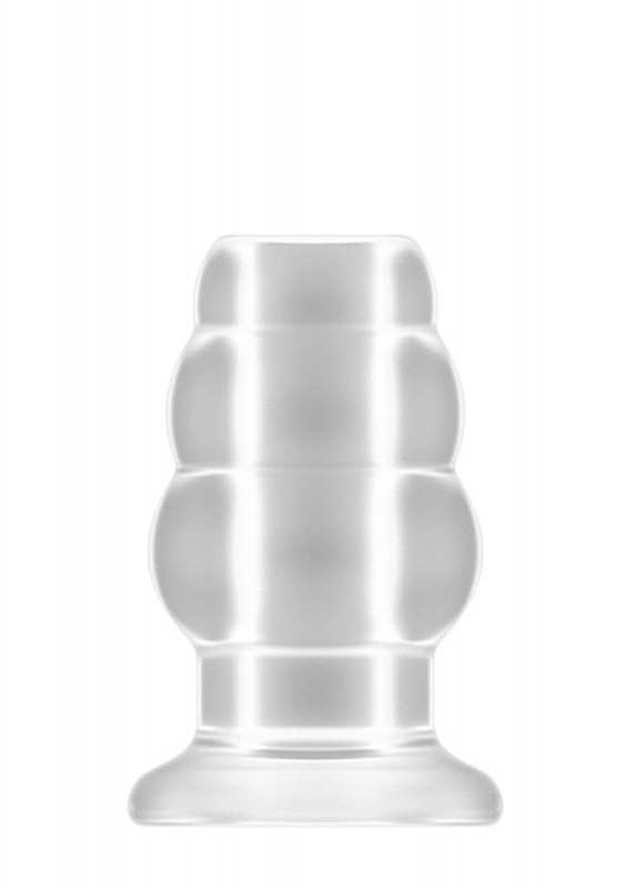 No.49 - Small Hollow Tunnel Butt Plug - 3 Inch - Translucent - Tunel Analny