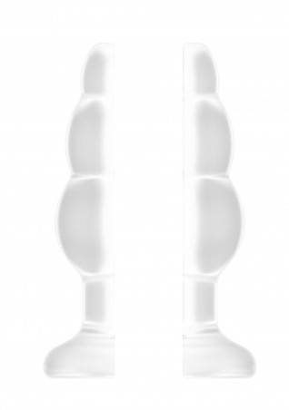 No.49 - Small Hollow Tunnel Butt Plug - 3 Inch - Translucent - Tunel Analny