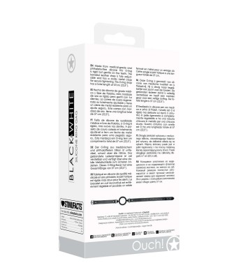 Silicone Ring Gag - With Adjustable Bonded Leather Straps