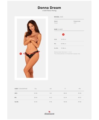 Donna Dream stringi otwarte XL/2XL