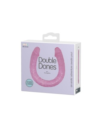 BAILE - Double Dones - Różowe Podwójne Dildo