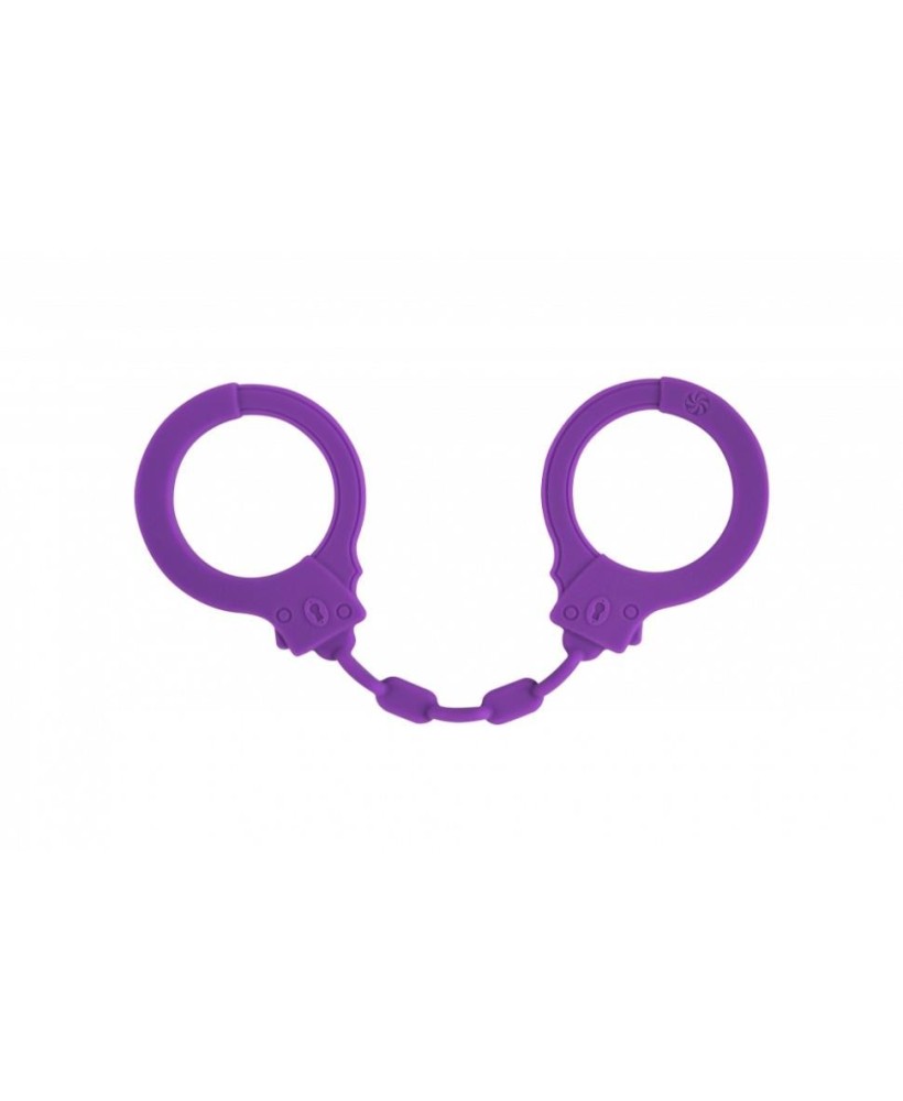 Kajdanki-Silicone Handcuffs Party Hard Suppression Purple