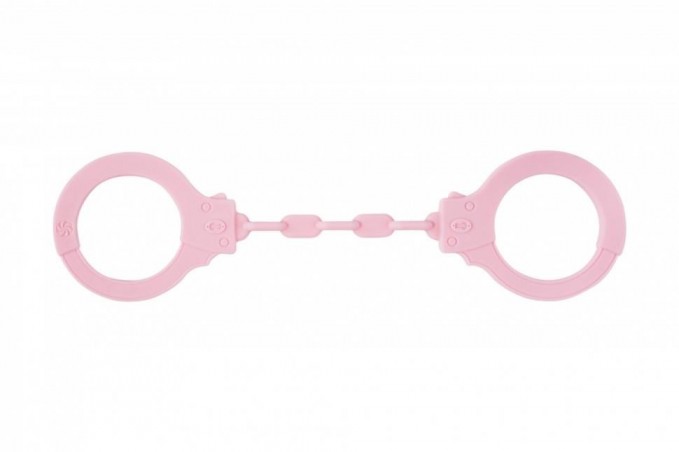 Kajdanki-Silicone Handcuffs Party Hard Suppression Pink