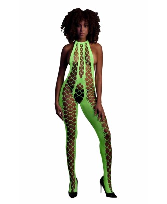 Bodystocking with Halterneck - Green - XS/XL