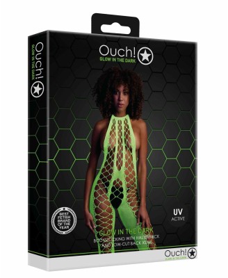 Bodystocking with Halterneck - Green - XS/XL