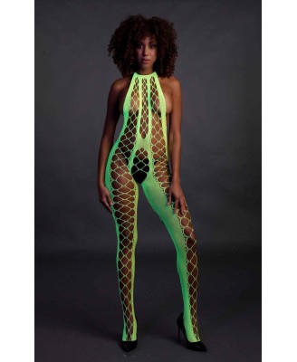 Bodystocking with Halterneck - Green - XS/XL