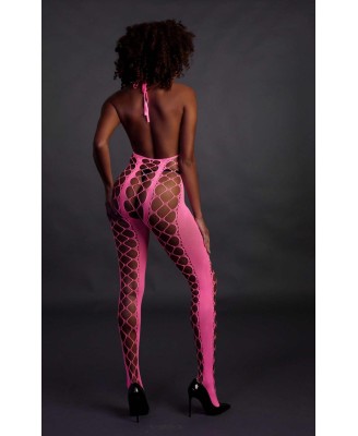 Bodystocking with Halterneck - Pink - XS/XL