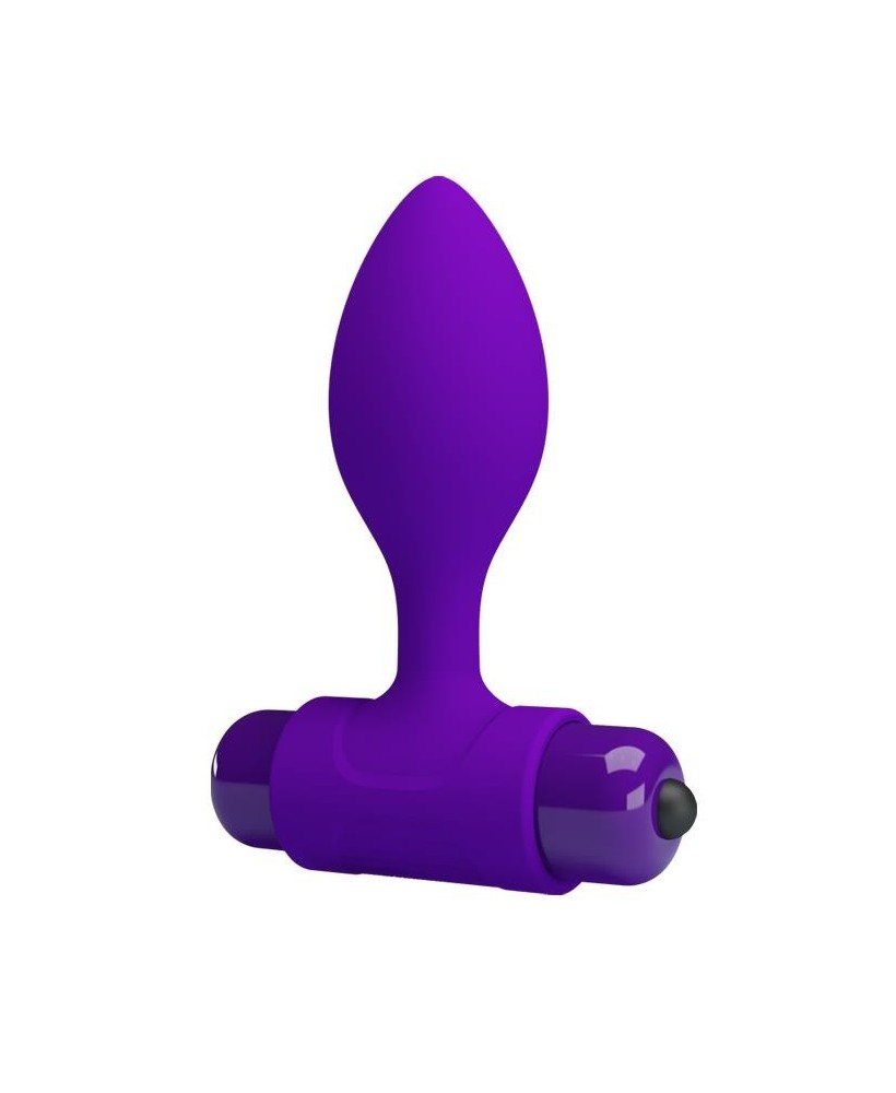 PRETTY LOVE - Vibra Butt Plug Fiolet - Wibrujący Korek Analny