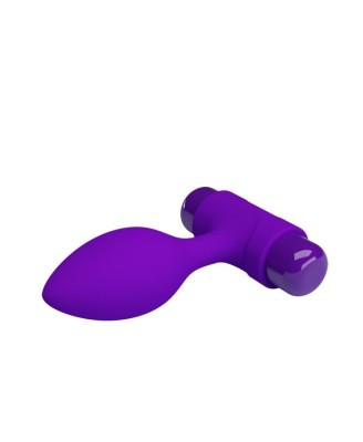 PRETTY LOVE - Vibra Butt Plug Fiolet - Wibrujący Korek Analny