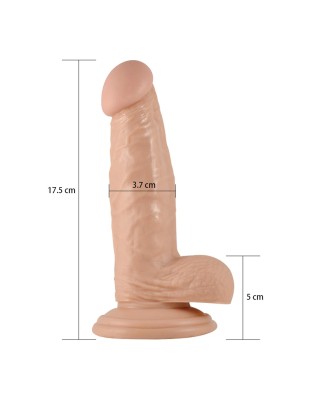 7"" Real Extreme Dildo Flesh
