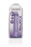 REALROCK CRYSTAL CLEAR - Dildo z Przyssawką - Fiolet - 20 cm