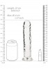 REALROCK CRYSTAL CLEAR - Dildo z Przyssawką - Transparent - 20 cm