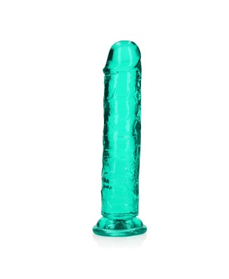 REALROCK CRYSTAL CLEAR - Dildo z Przyssawką - Zielone - 20 cm