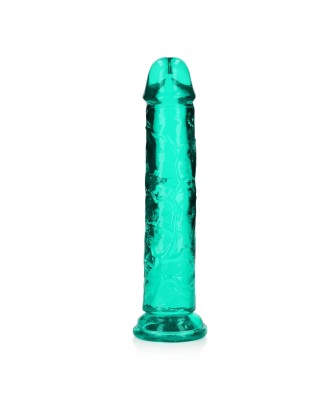 REALROCK CRYSTAL CLEAR - Dildo z Przyssawką - Zielone - 20 cm