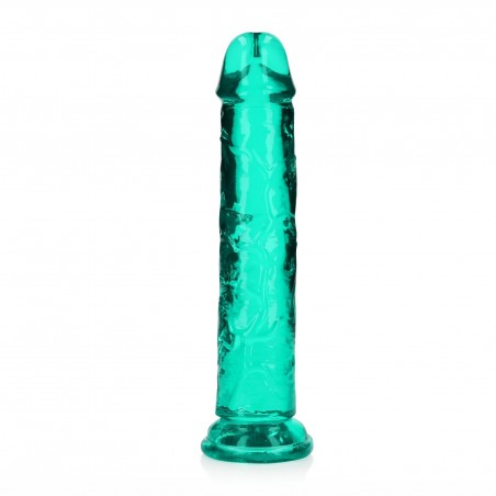 REALROCK CRYSTAL CLEAR - Dildo z Przyssawką - Zielone - 20 cm