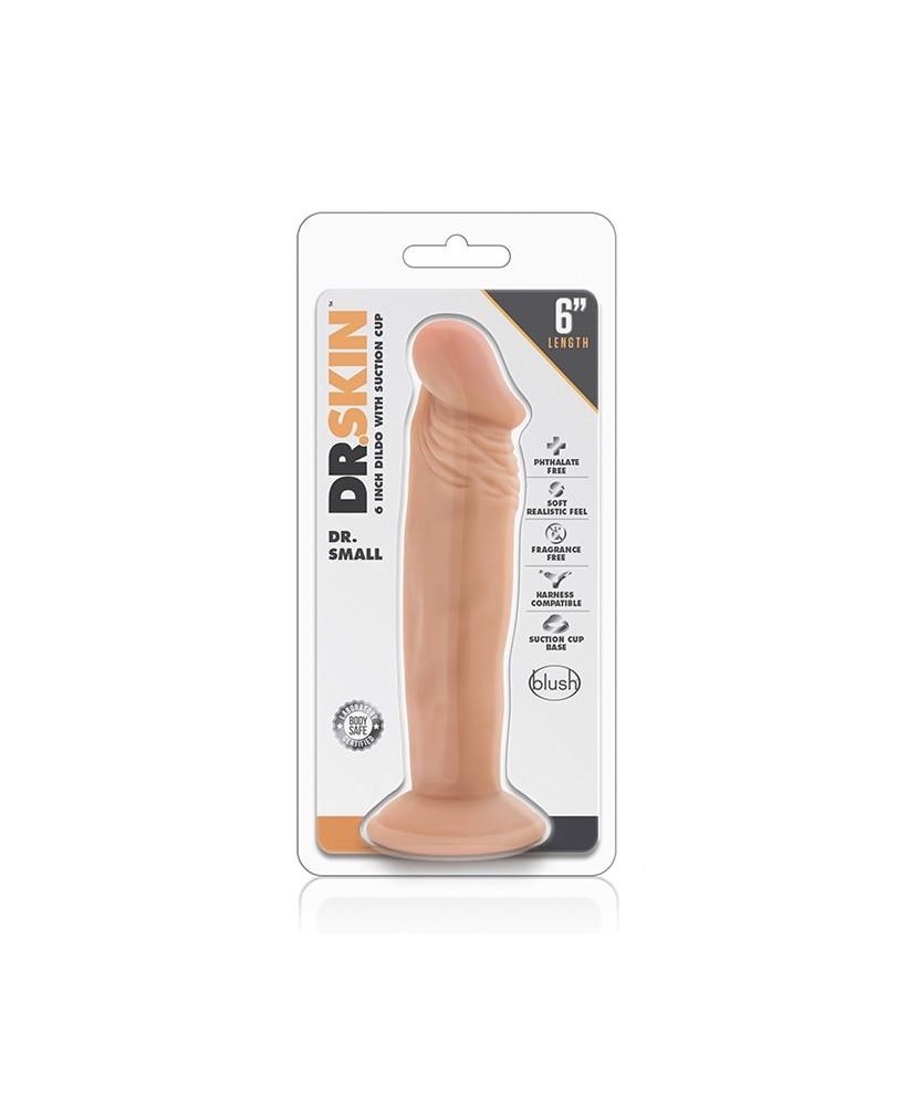 DR. SKIN DR SMALL 6INCH DILDO VANILLA