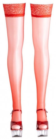 Hold-up Stockings red 4