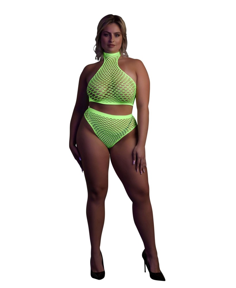 Turtle Neck and High Waist Slip  XL/XXXXL