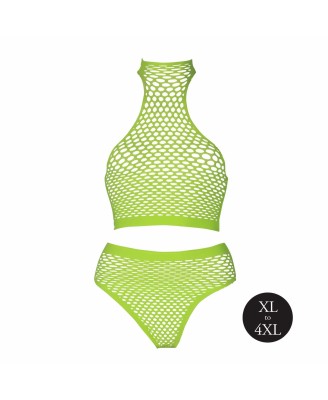 Turtle Neck and High Waist Slip  XL/XXXXL