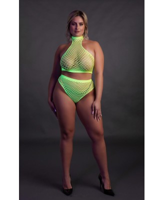 Turtle Neck and High Waist Slip  XL/XXXXL