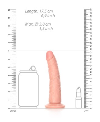 Slim Realistic Dildo with Suction Cup - 6""""/ 15,5 cm