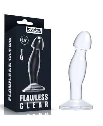 Flawless Clear Prostate Plug 6.5'' - Przezroczysty Korek Analny Punktu P