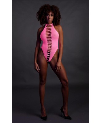 High-Cut Body - Neon Pink - XS/XL