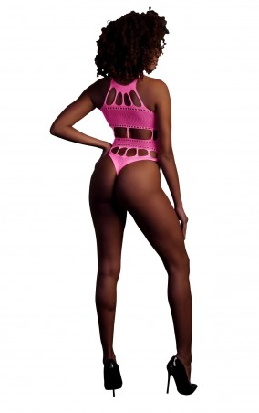 Body with Grecian Neckline - Neon Pink - XS/XL