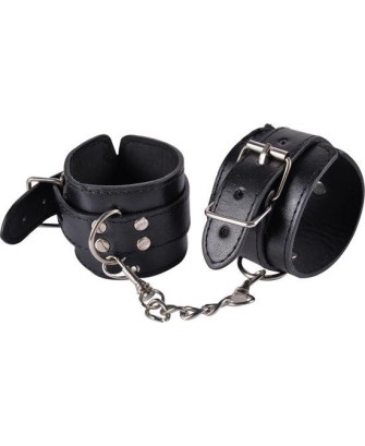 Kinky cuffs black adjustable cuffs