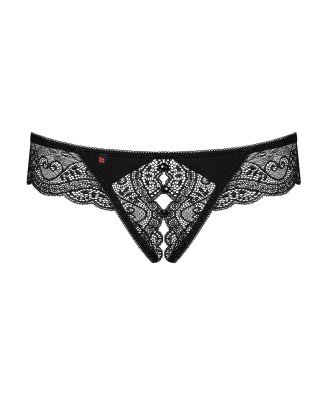 Bielizna- Miamor stringi otwarte czarne XXL