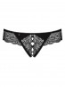 Bielizna- Miamor stringi otwarte czarne XXL