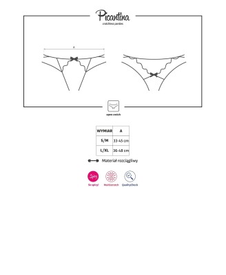 Bielizna-Picantina stringi otwarte L/XL