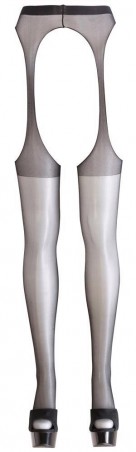 Cottelli Sex Tights Czarne Rajstopy Otwarte S/M