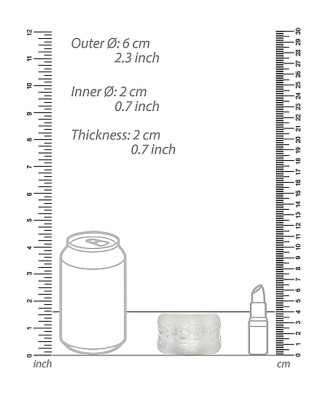 N0. 94 - Reversible Masturbator and Bumper - Transparent