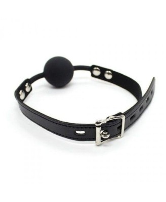Knebel-Ball Gag + Block (nero)