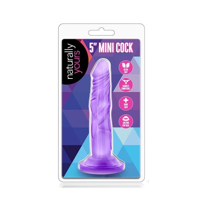 NATURALLY YOURS 5INCH MINI COCK PURPLE