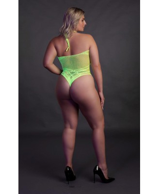 Body with Halter Neck - Neon Green - XL/XXXXL