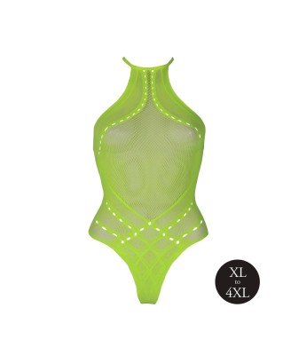 Body with Halter Neck - Neon Green - XL/XXXXL