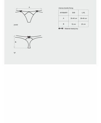 Bielizna-Intensa podwójne stringi L/XL