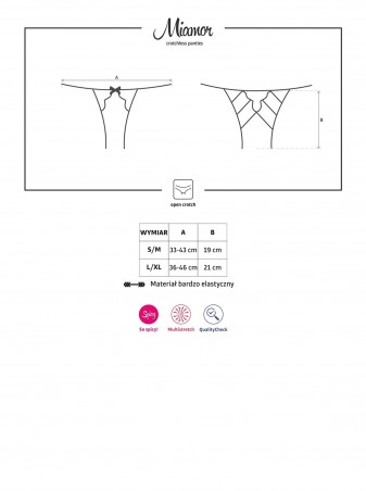 Bielizna-Miamor figi otwarte L/XL