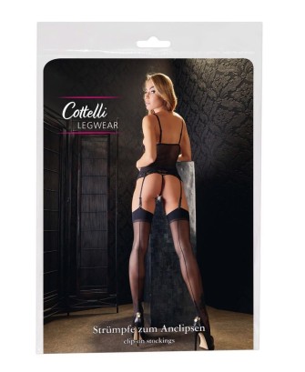 Stockings with seam black 1