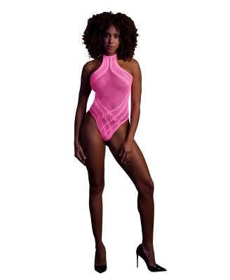 Body with Halter Neck - Neon Pink - XS/XL