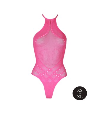 Body with Halter Neck - Neon Pink - XS/XL