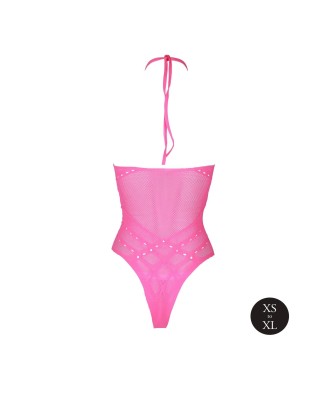 Body with Halter Neck - Neon Pink - XS/XL