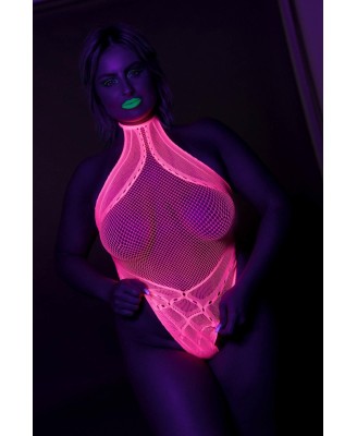 Body with Halter Neck - Neon Pink - XS/XL