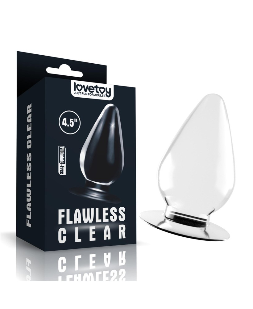 Flawless Clear Anal Plug 4.5'' - Korek Analny