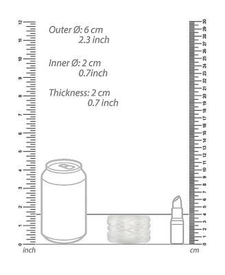 N0. 93 - Reversible Masturbator and Bumper - Transparent