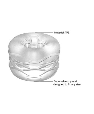 N0. 93 - Reversible Masturbator and Bumper - Transparent