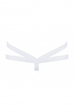 Bielizna-Light Up Stringi M White