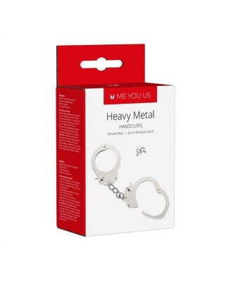 Kajdanki- Me You Us Heavy Metal Handcuffs Silver
